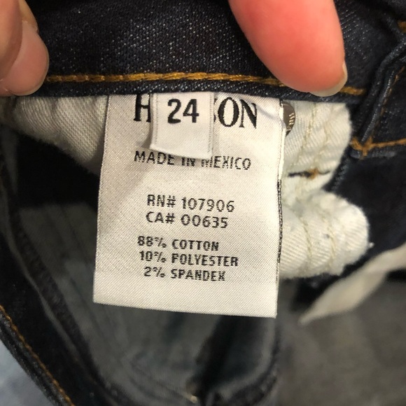 Hudson Bacara Cropped Straight Cuffed Jeans Size 24 - Picture 5 of 11